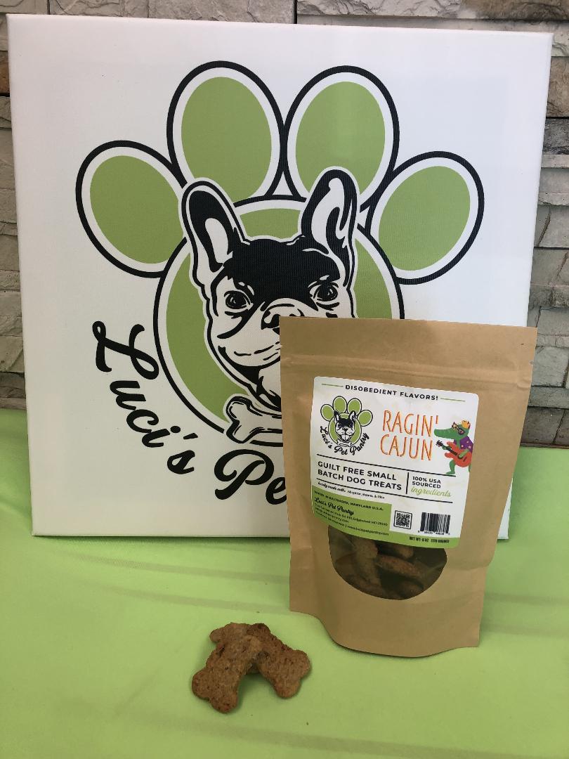 Ragin' Cajun - All Natural "Alligator Beans & Rice" Dog & Puppy Treats - Disobedient Biscuits 6 oz. Pouch