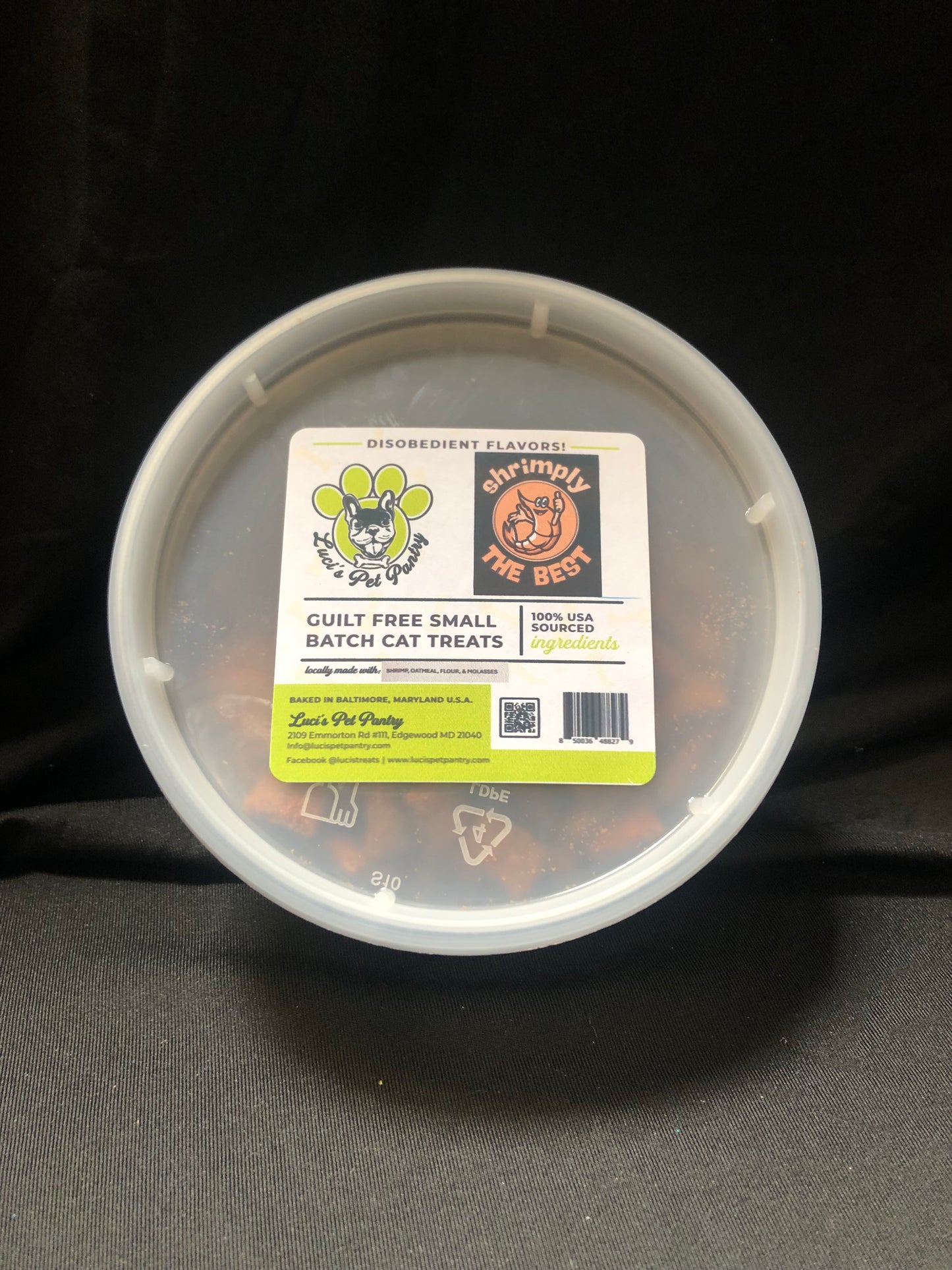 Chicken of the Sea - All Natural "Tuna" Cat & Kitten Treats - Disobedient Tub of Cat Treats