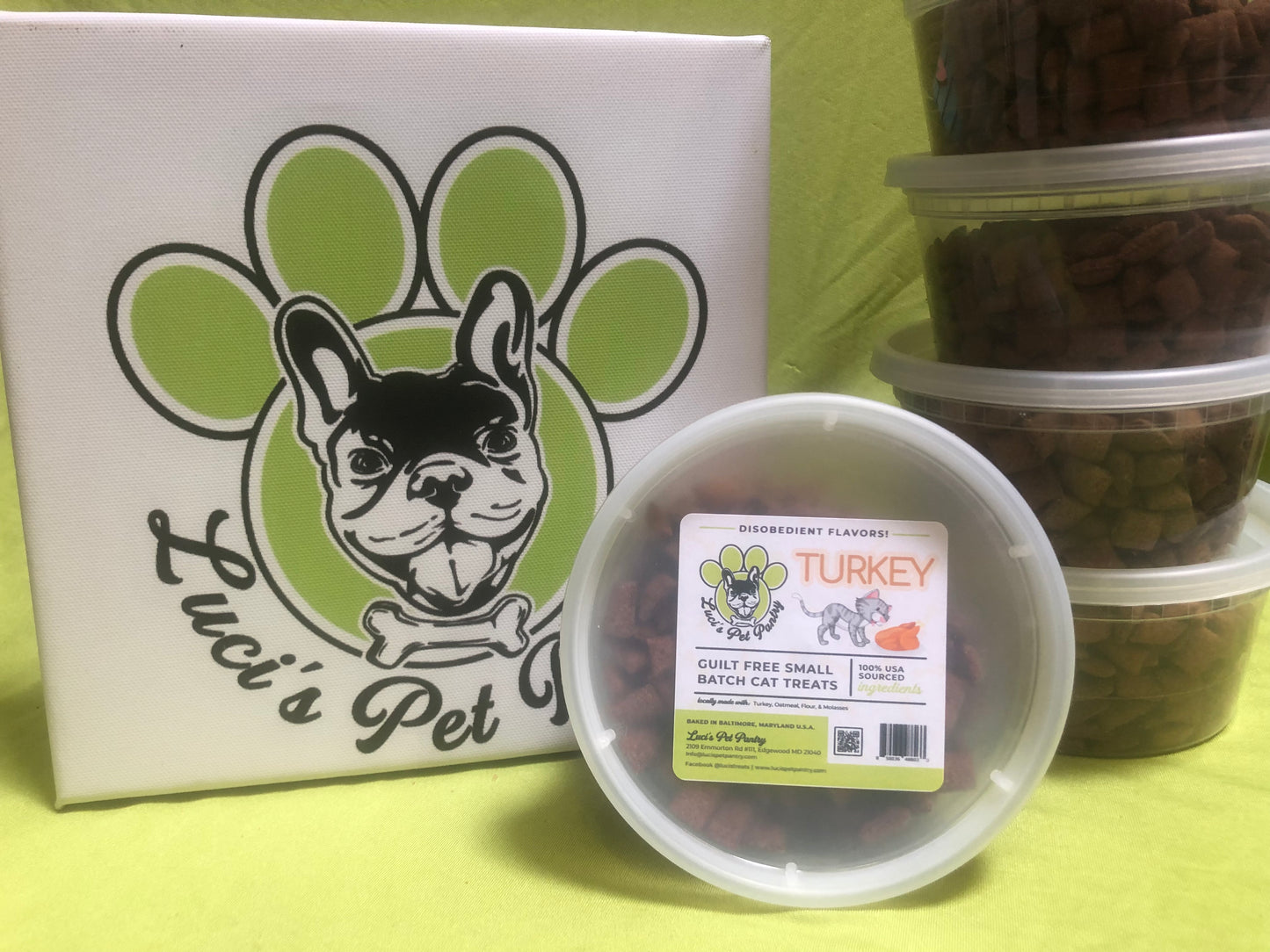 Behive Chicken - All Natural "Chicken" Cat & Kitten Treats - Disobedient Tub of Cat Treats