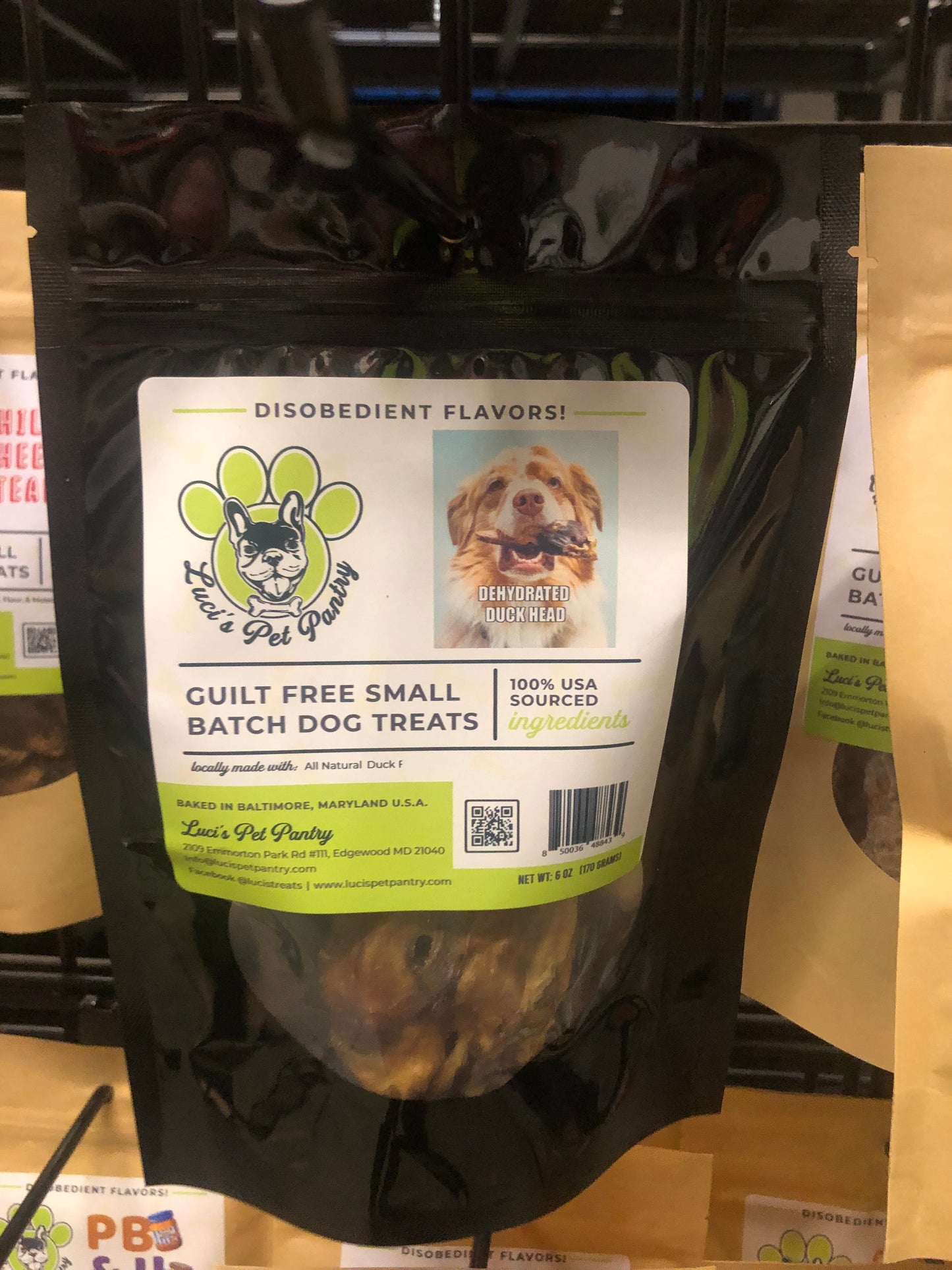 Dehydrated Duck Heads All Natural Healthy Dog Chews