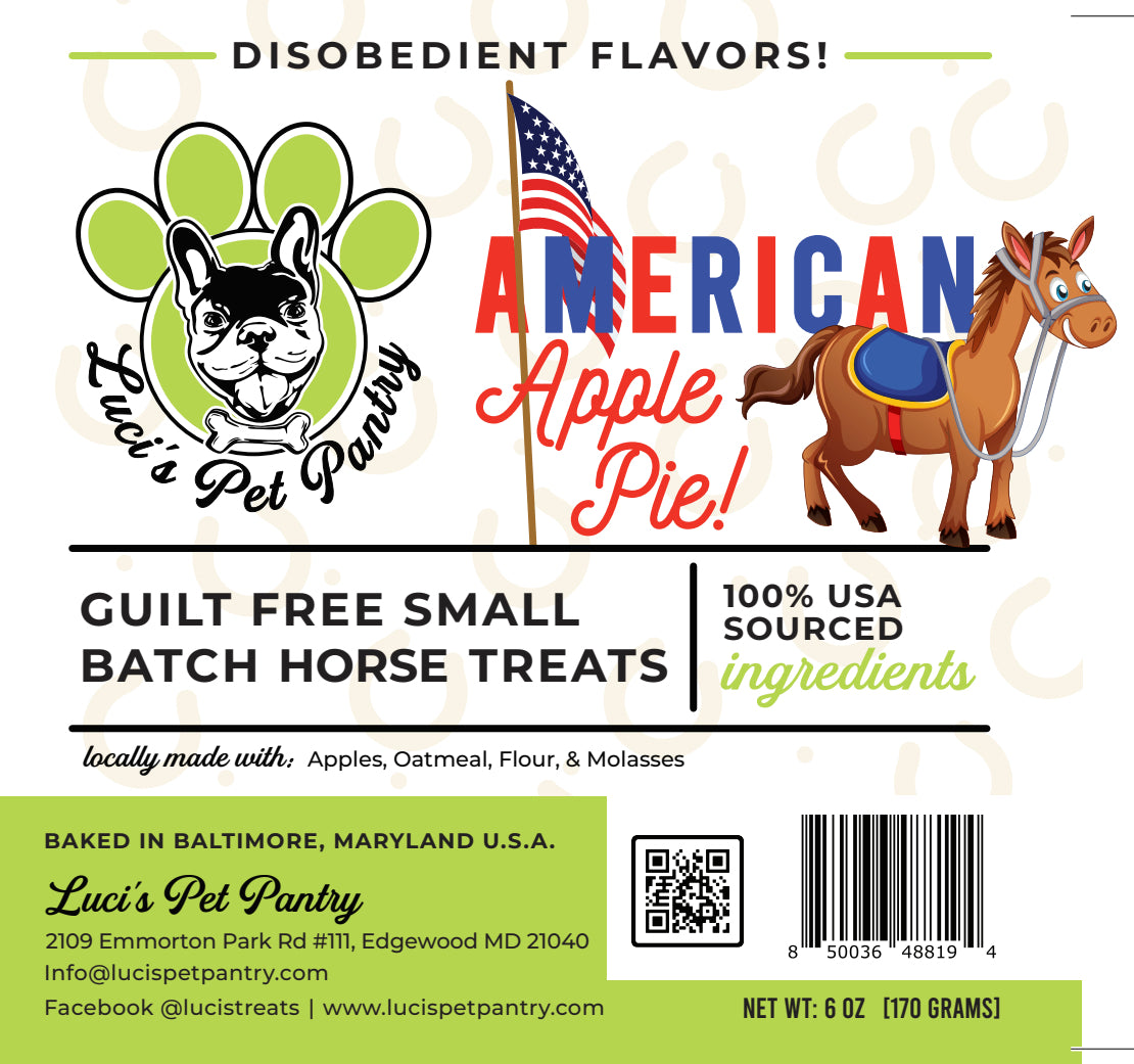 Strawberry Shortcake - All Natural "Strawberry" Horse Treats - Disobedient Biscuits 6 oz. Pouch