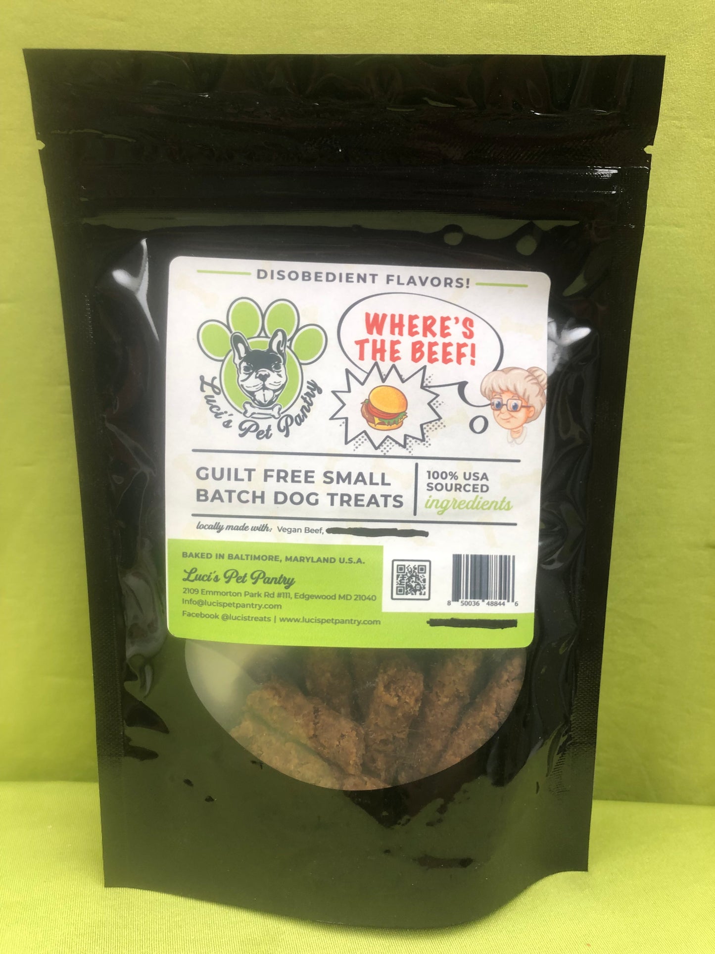 Beef Sticks - All Natural Single Ingredient Dog & Puppy Jerky Treats - 2 oz. Pouch